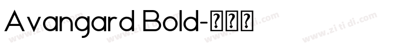 Avangard Bold字体转换